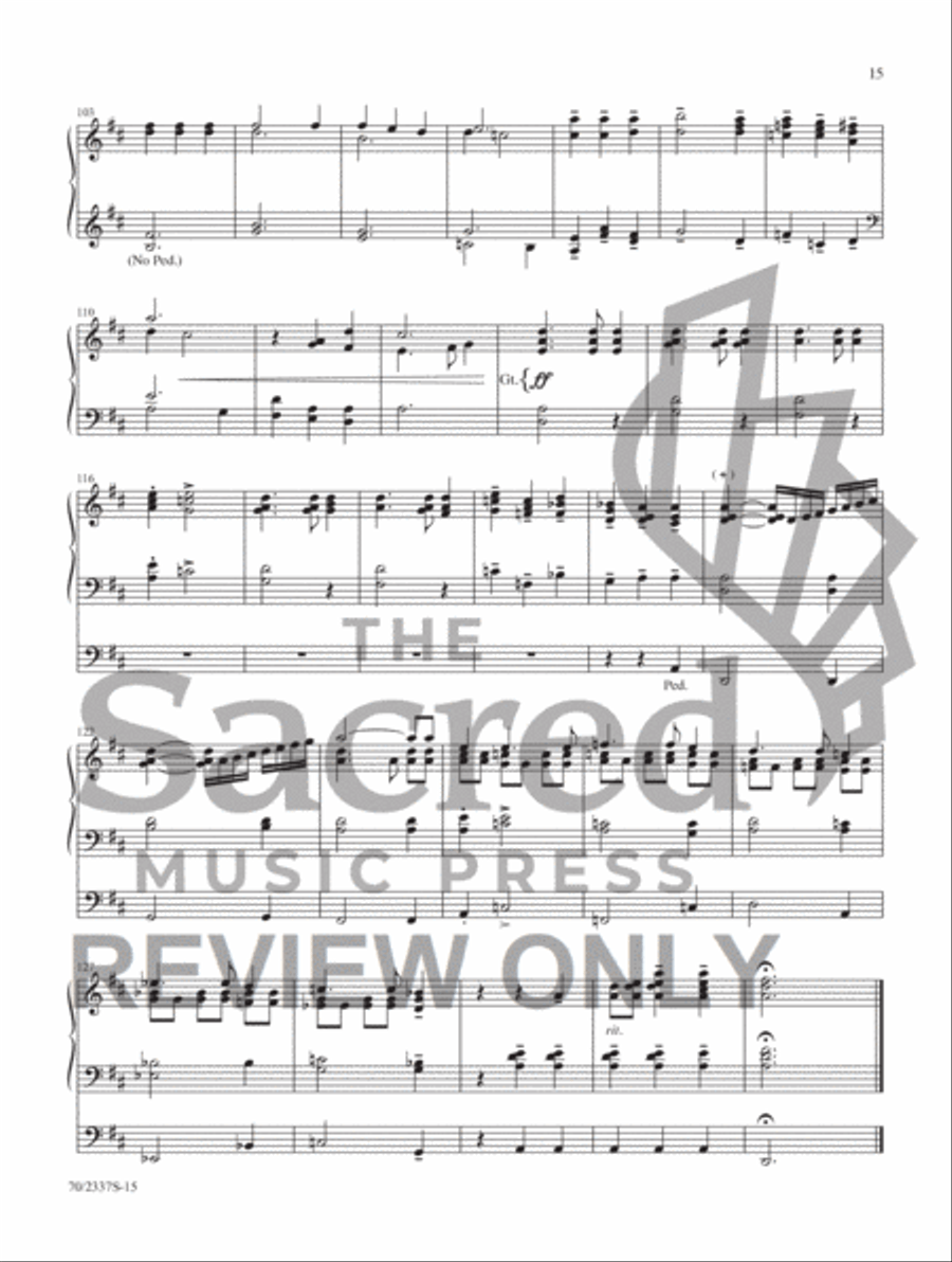 My Song Is Love Unknown My Song Is Love Unknown Organ Solo scores gallery preview page 11