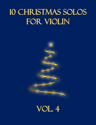 Book cover for 10 Christmas Solos for Violin (Vol. 4)