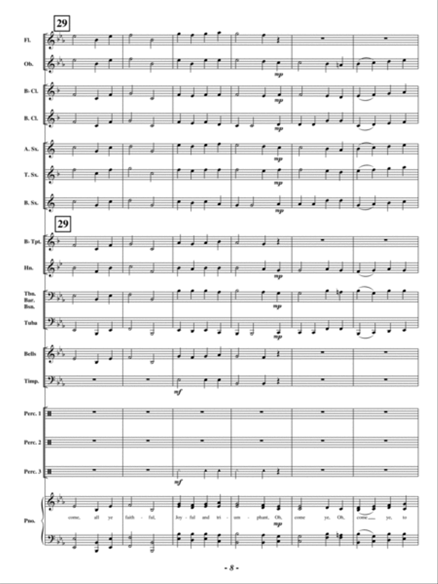 Joyful and Triumphant Concert Band scores gallery preview page 7