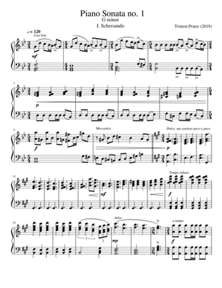 Piano Sonata no. 1: G minor. 1st Movement: Scherzando