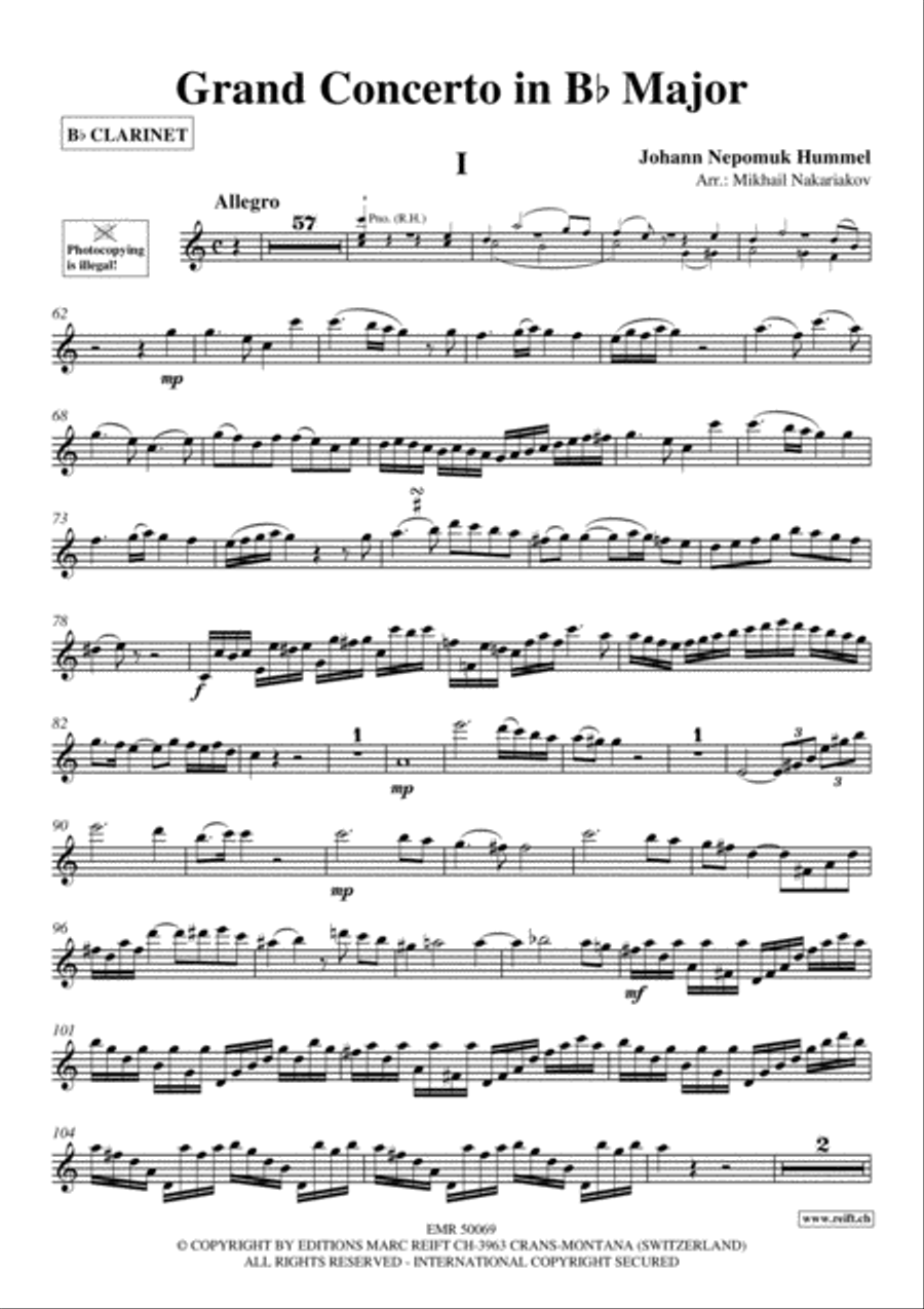 Grand Concerto Grand Concerto Clarinet Solo scores gallery preview page 2
