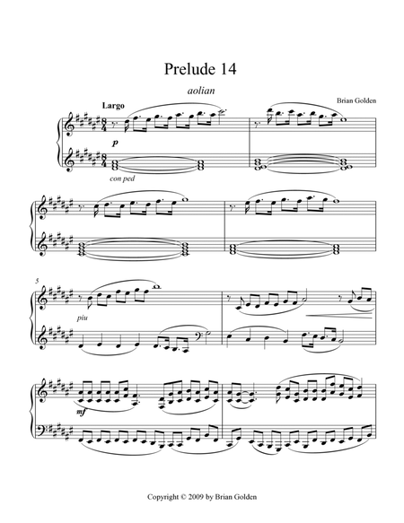Prelude 14 in D# Minor Dorian image number null