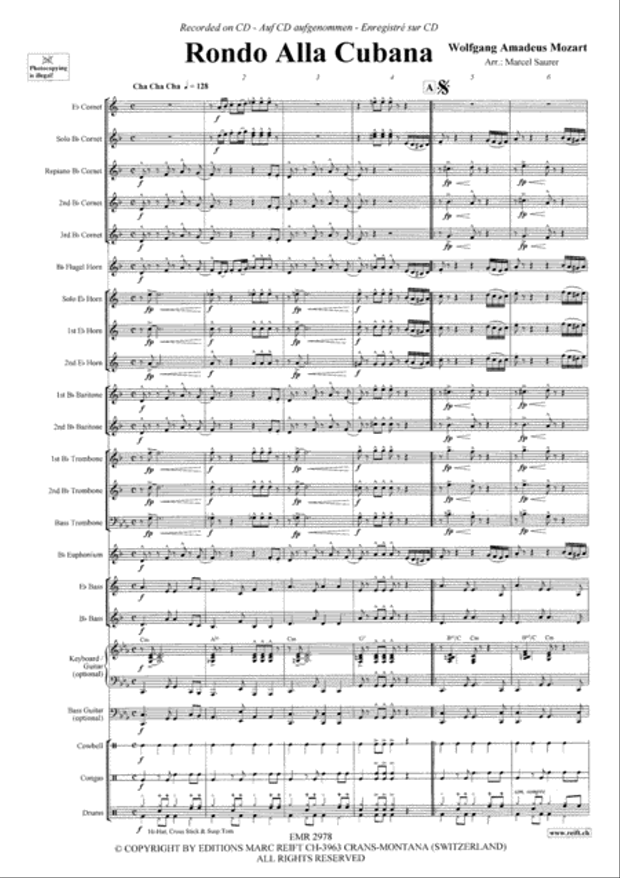 Rondo Alla Cubana Rondo Alla Cubana Brass Band scores gallery preview page 4