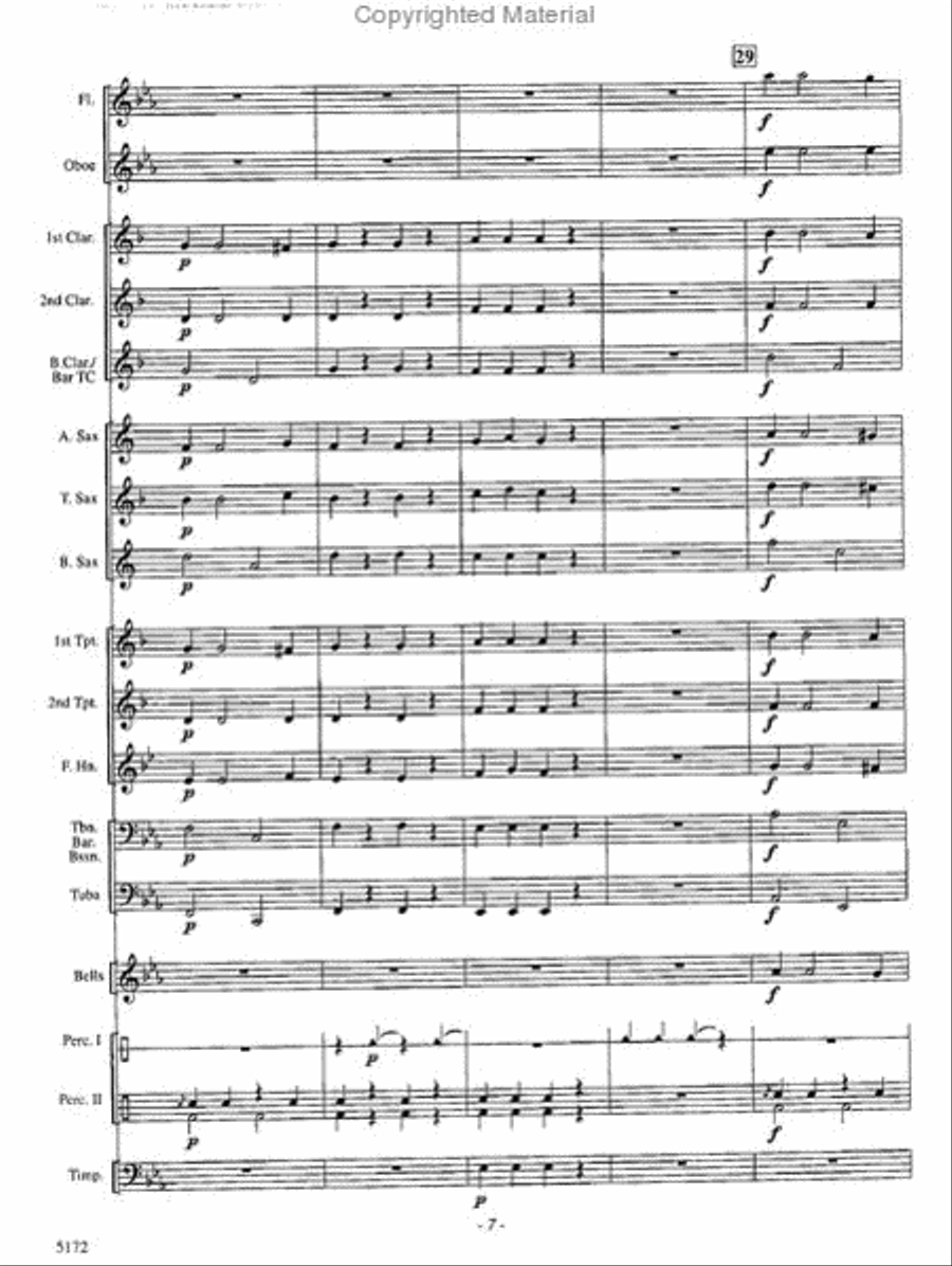 Triangle Time Triangle Time Concert Band scores gallery preview page 7