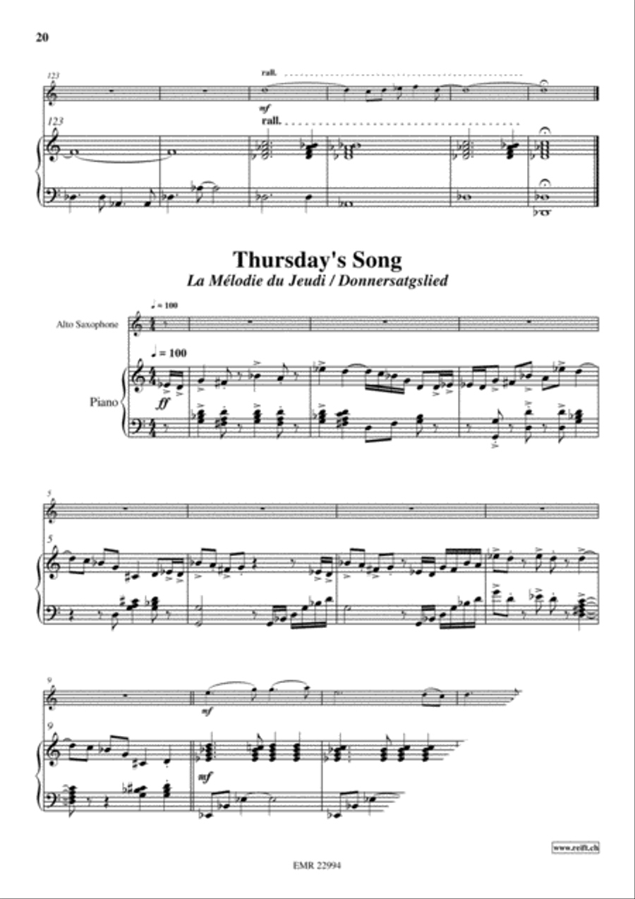 5 Love-Songs Alto Saxophone scores gallery preview page 6