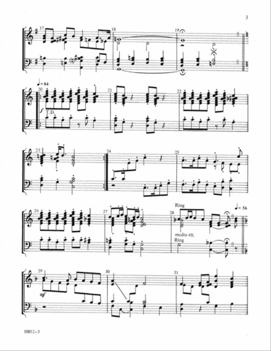 Stephen Foster Medley Stephen Foster Medley Handbell Choir scores gallery preview page 3