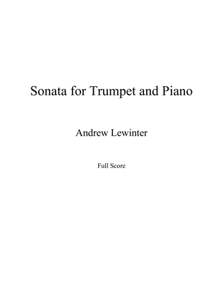 Book cover for Sonata for Trumpet and Piano