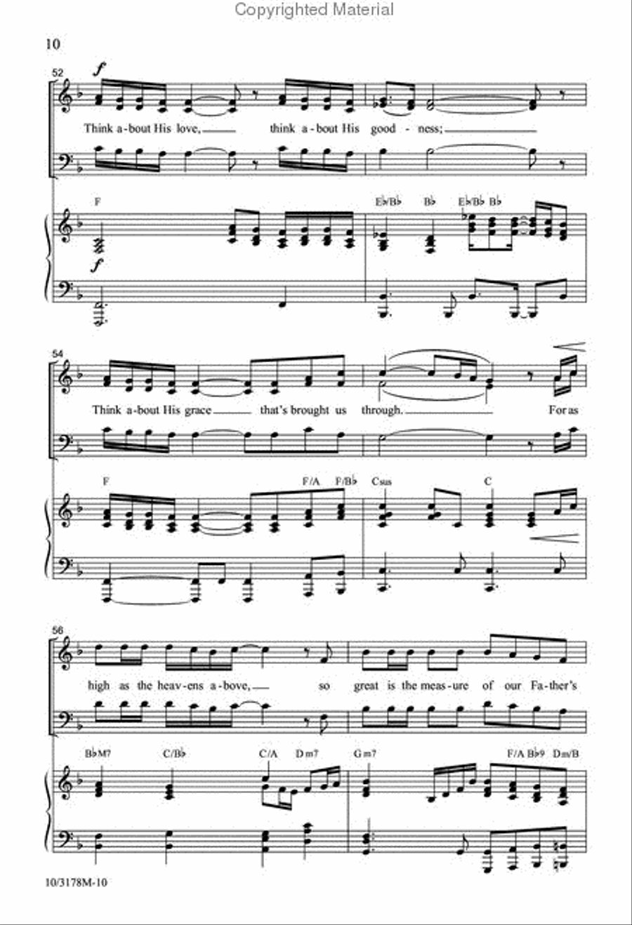 Think About His Love Think About His Love 3-Part scores gallery preview page 10