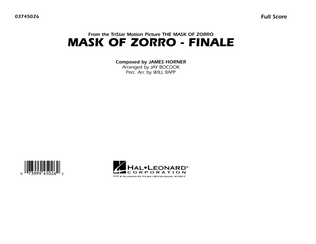 Book cover for The Mask of Zorro - Finale (arr. Jay Bocook) - Full Score
