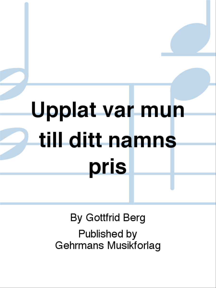 Upplat var mun till ditt namns pris SA scores gallery preview page 1