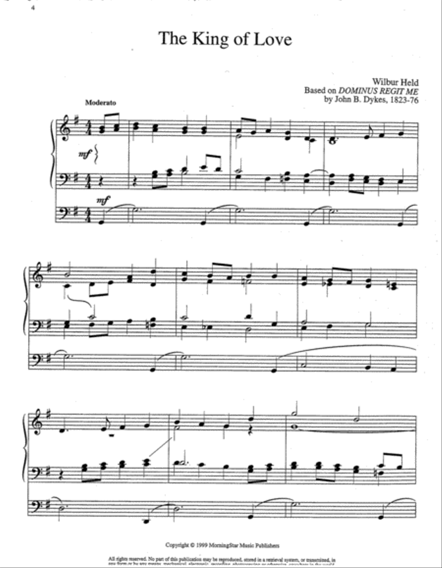 The Lord Is My Shepherd Six Hymn Settings on Psalm 23 Organ scores gallery preview page 2