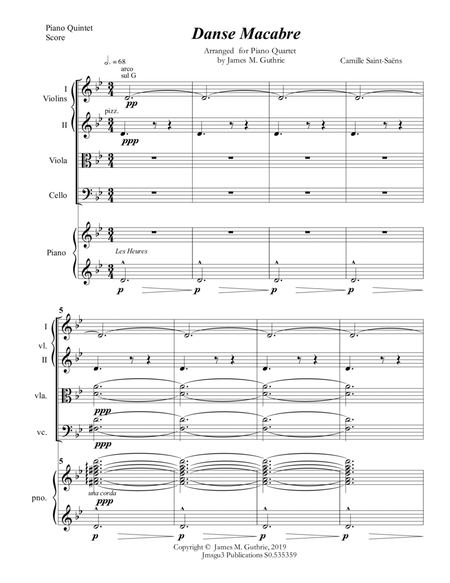 Saint-Saëns: Danse Macabre for Piano Quintet image number null