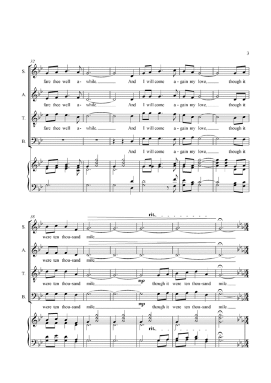 The Old Lie - powerful setting of Wilfred Owen's WW1 poetry - choral score 4-Part scores gallery preview page 3