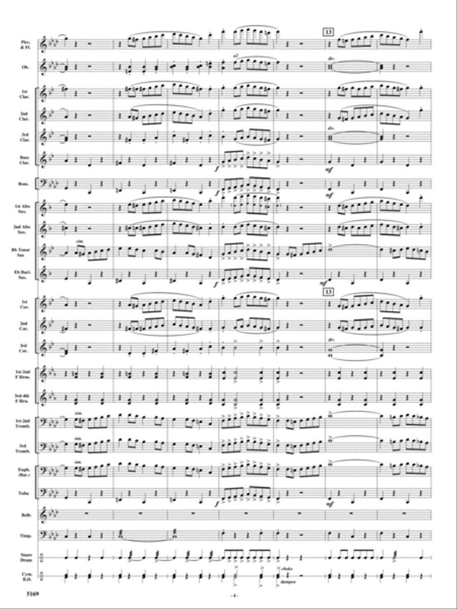 Rolling Thunder Concert Band scores gallery preview page 3