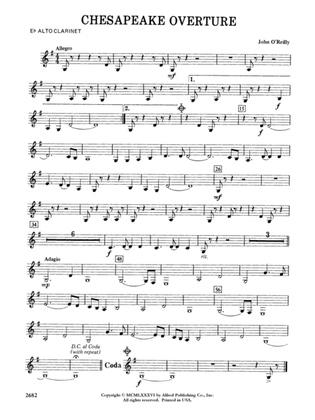 Chesapeake Overture: E-flat Alto Clarinet