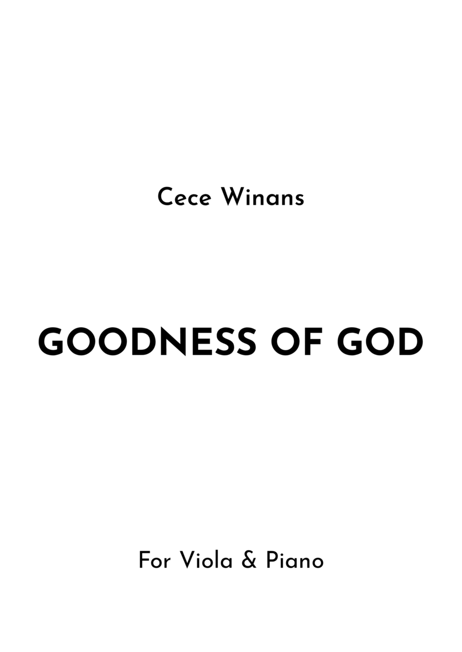 Goodness Of God Goodness Of God Viola scores gallery preview page 1
