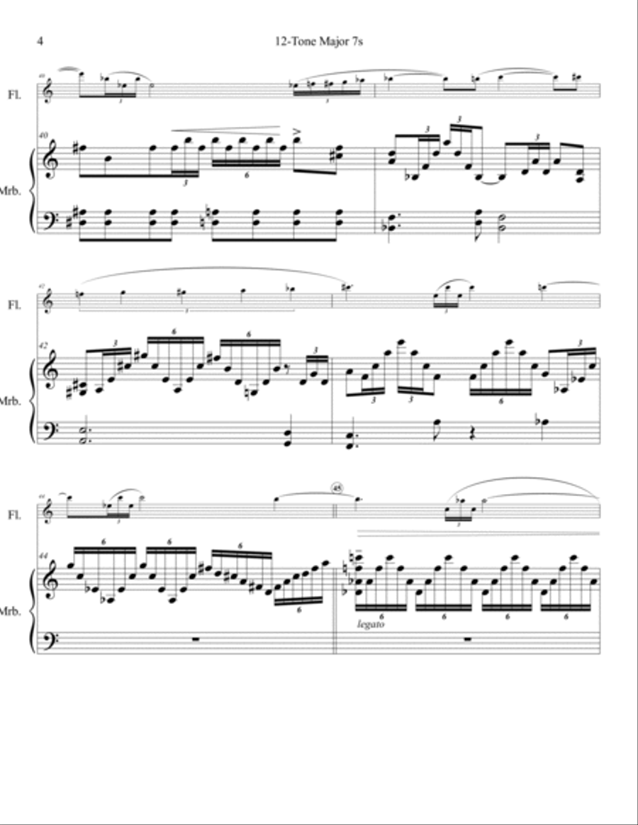 12-Tone Major Sevens Flute scores gallery preview page 5