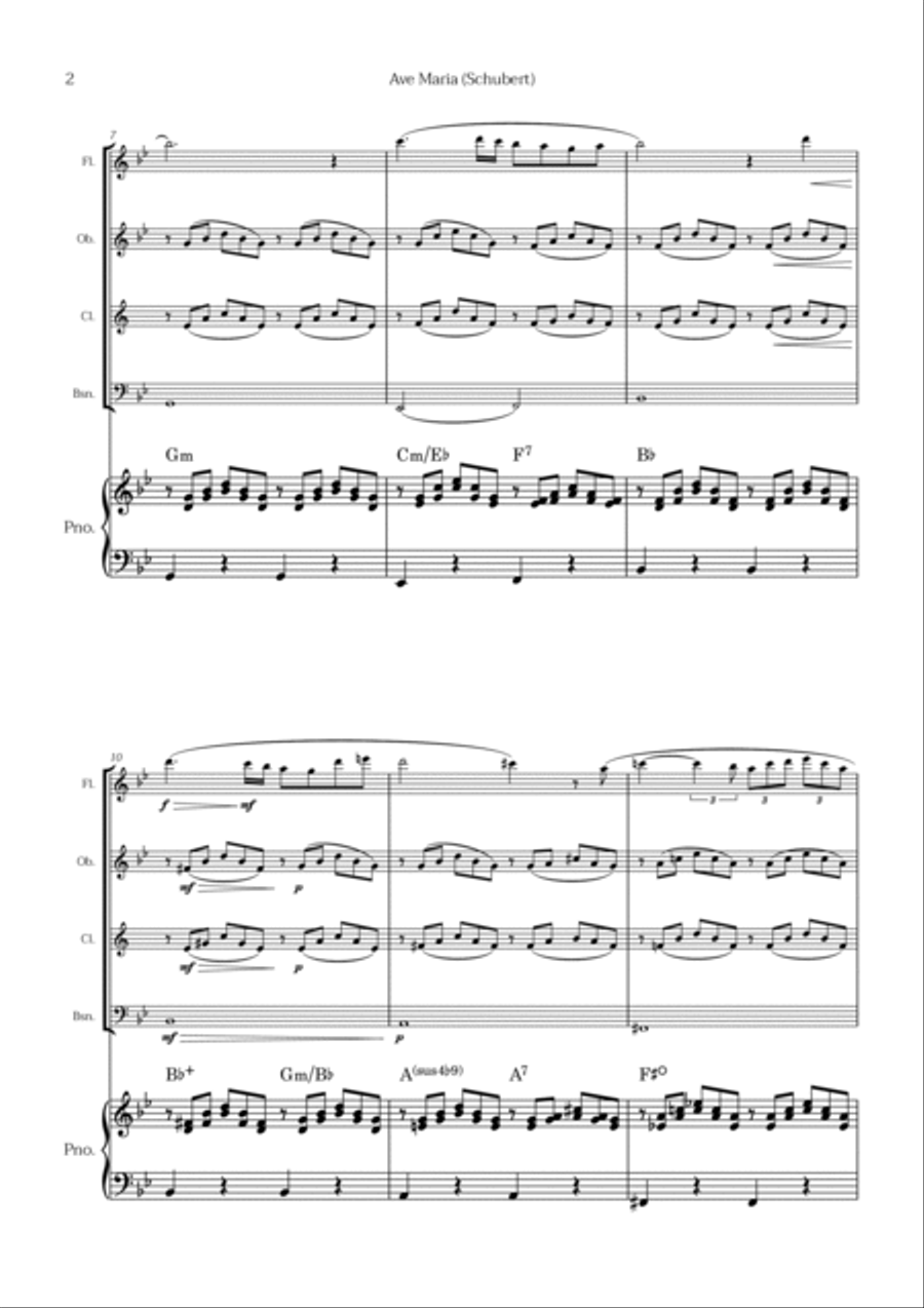 Ave Maria (Schubert) Chamber Music scores gallery preview page 2