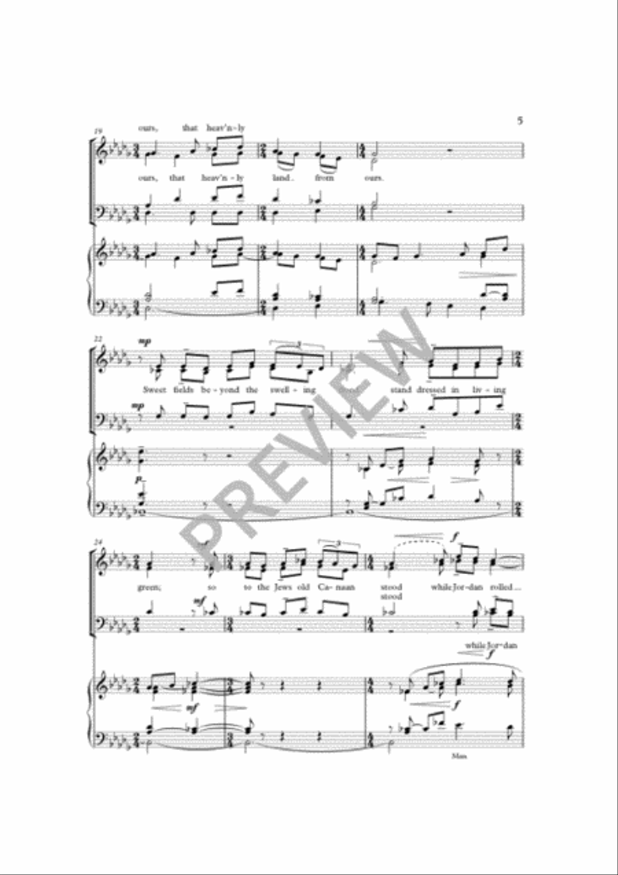 There is a land of pure delight 4-Part scores gallery preview page 5