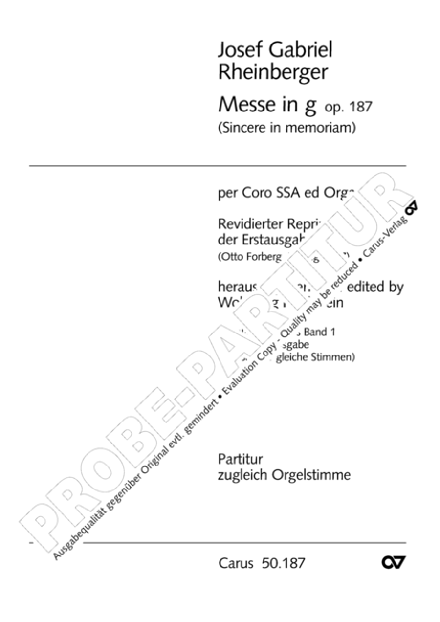 Mass in g minor SSA scores gallery preview page 2
