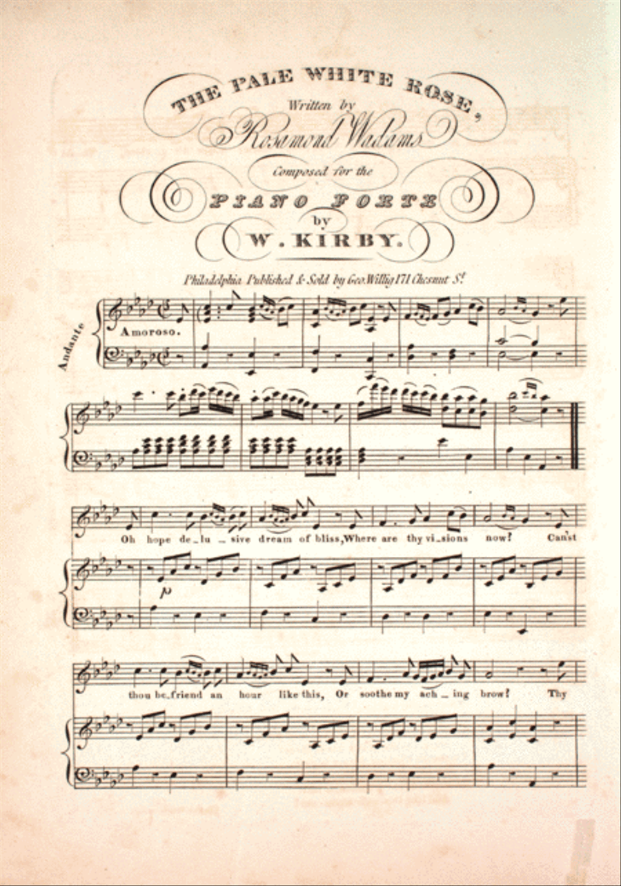 The Pale White Rose Voice scores gallery preview page 1