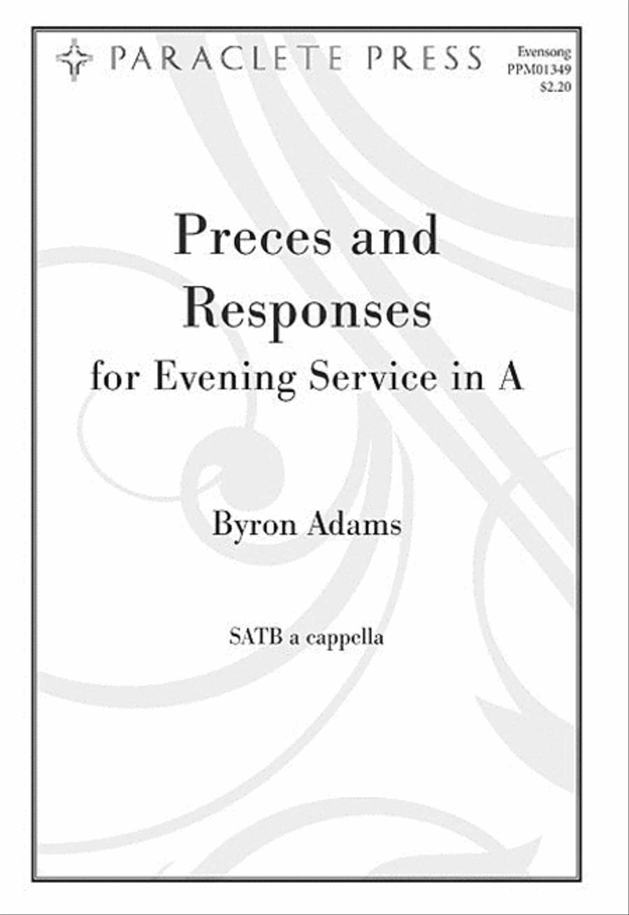 Preces and Responses from Evening Service in A 4-Part scores gallery preview page 1