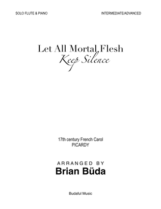 Book cover for Let All Mortal Flesh Keep Silence - Flute solo