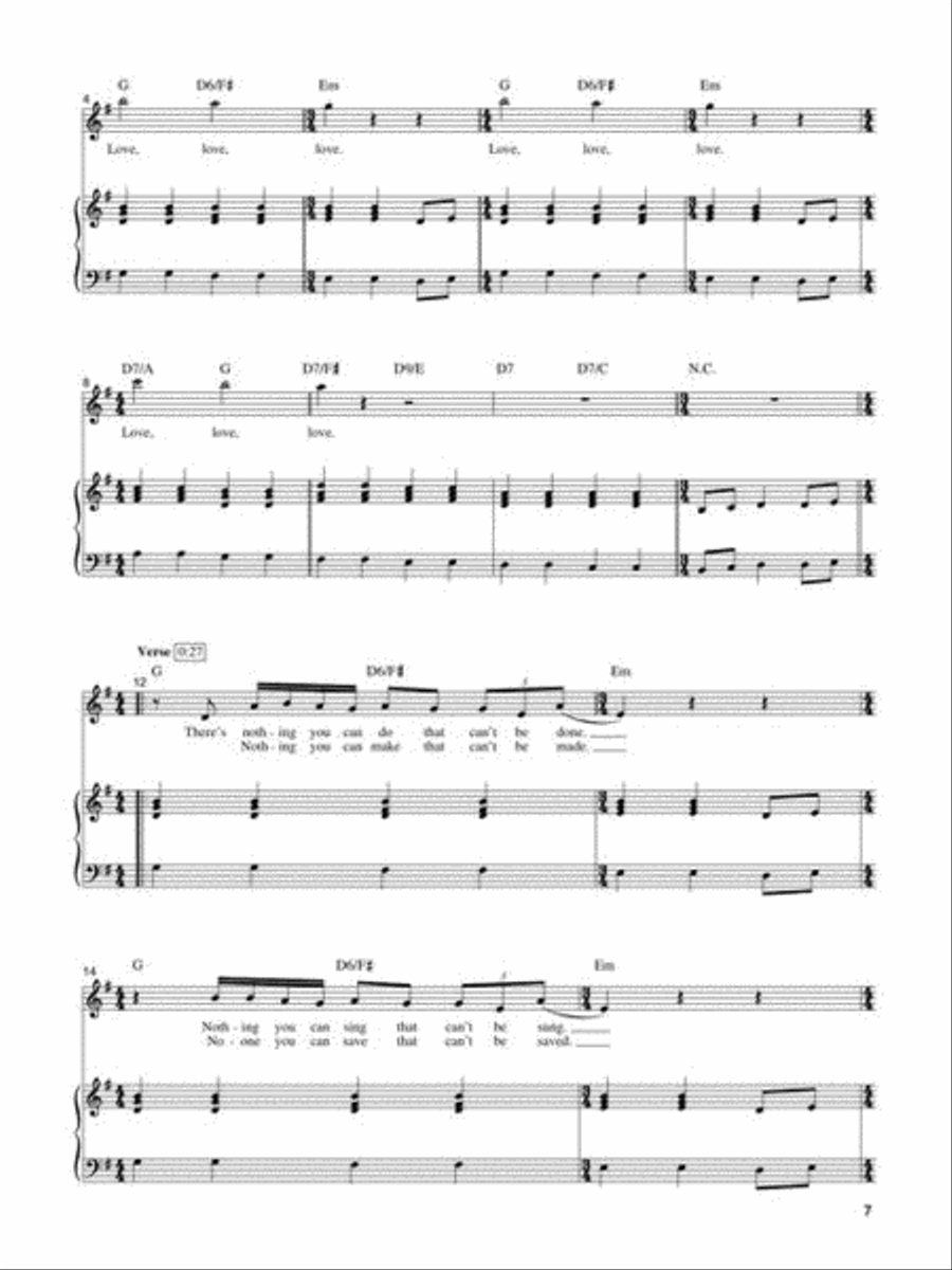 The Beatles Piano scores gallery preview page 5