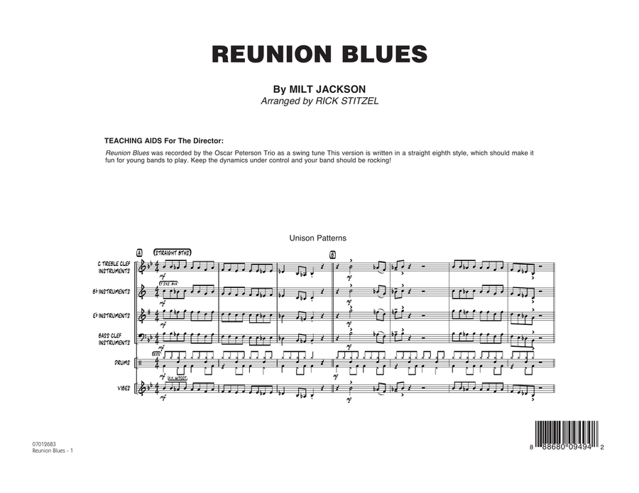 Reunion Blues - Conductor Score (Full Score) Jazz Ensemble scores gallery preview page 1