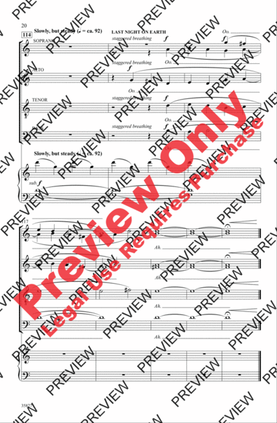 Green Day on Stage: Selections from American Idiot 4-Part scores gallery preview page 20
