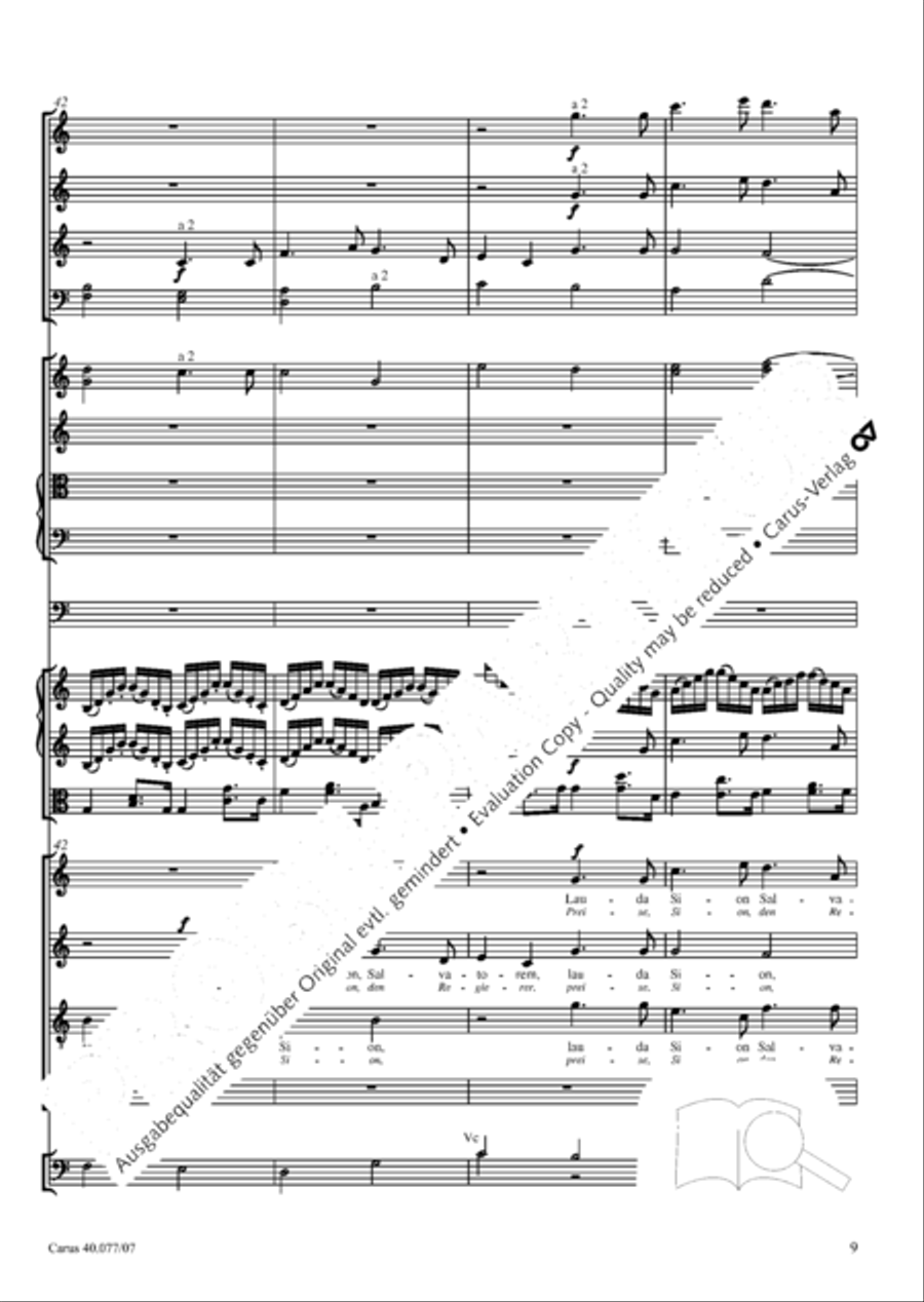 Lauda Sion 4-Part scores gallery preview page 22