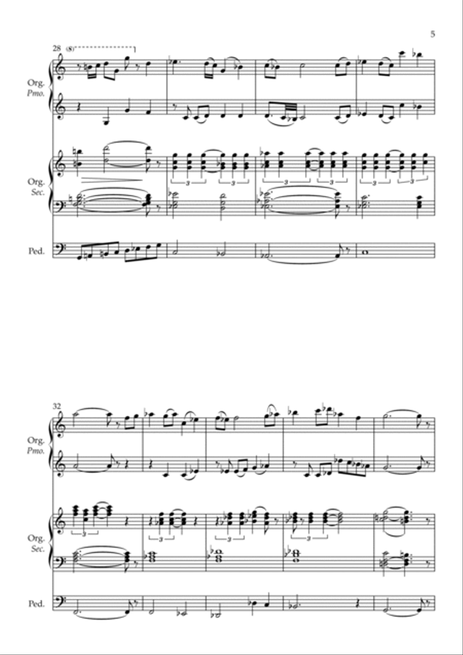 End Titles Organ Solo scores gallery preview page 5
