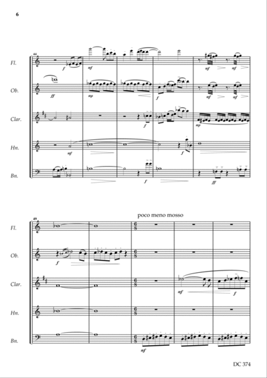 Wind Quintet Wind Quintet Woodwind Quintet scores gallery preview page 6