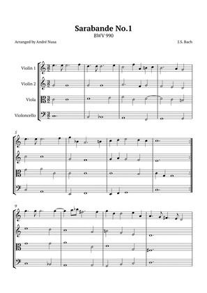 Sarabande No.1 BWV 990