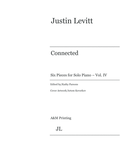 Justin Levitt Piano Solos - Connected (Vol. IV) image number null