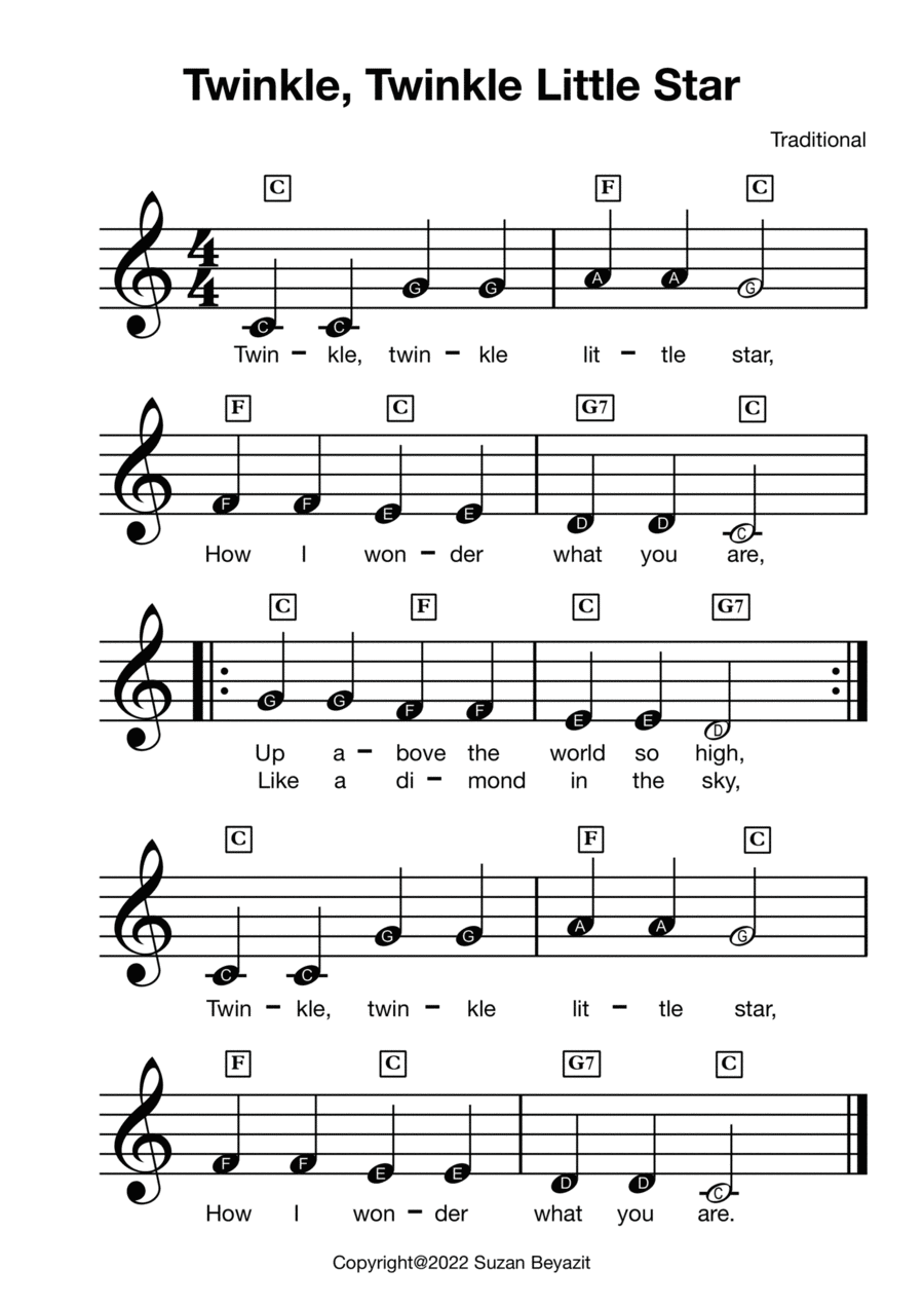 Play twinkle twinkle little star on piano discount