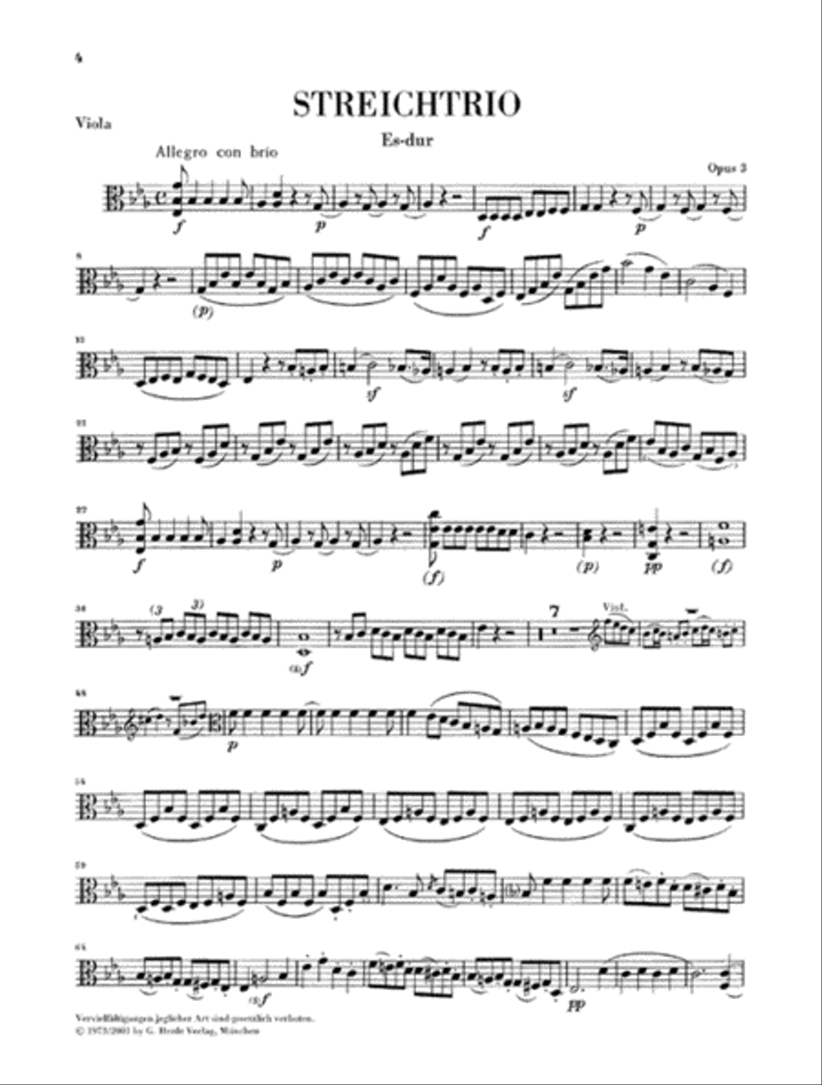 String Trios Op. 3, 8, and 9 and String Duo WoO 32 Cello scores gallery preview page 4