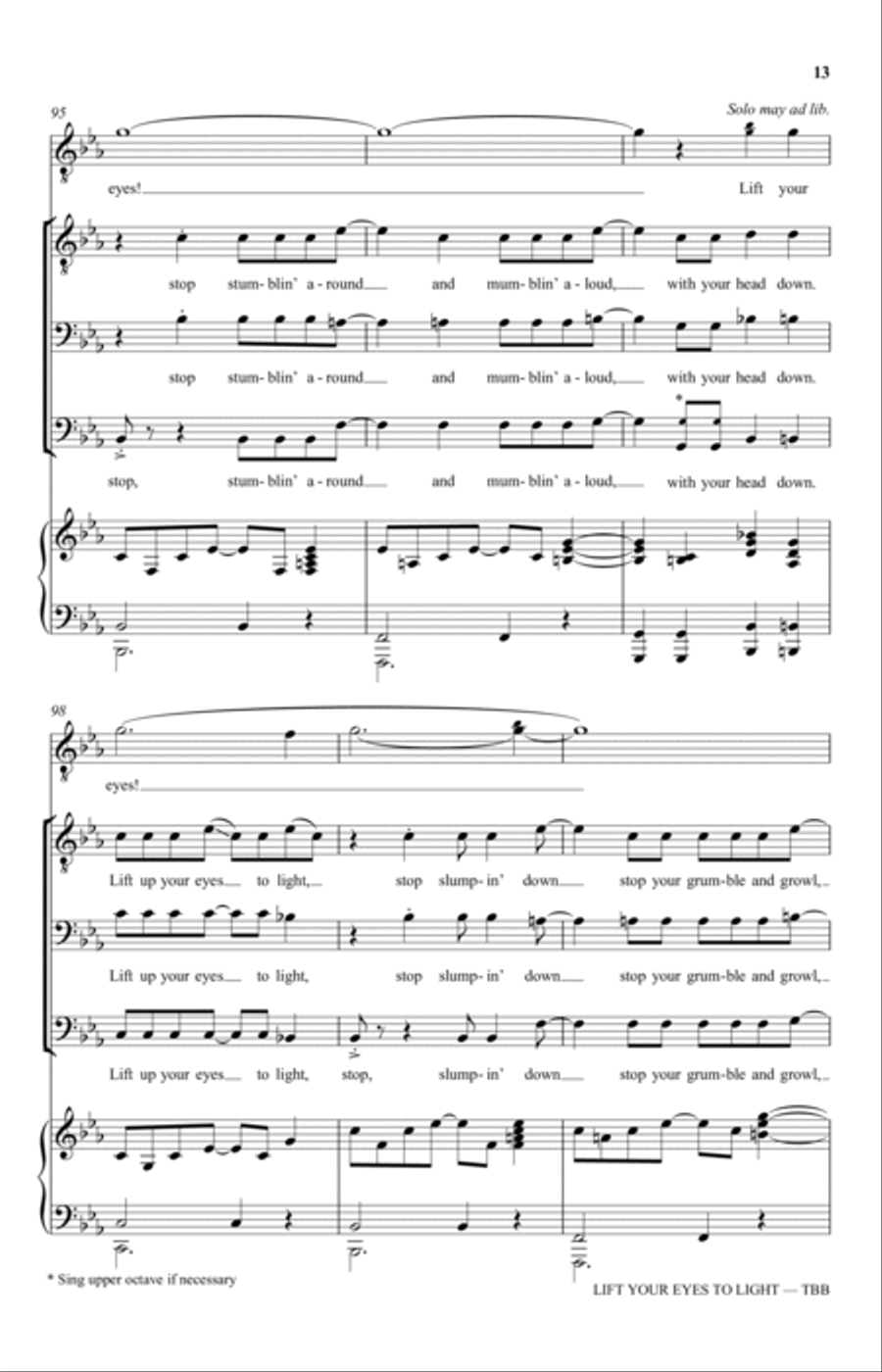 Lift Your Eyes To Light Lift Your Eyes To Light 3-Part scores gallery preview page 13