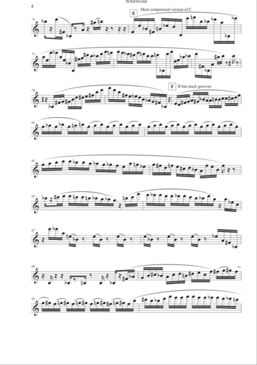Whirlwind (oboe) Oboe Solo scores gallery preview page 4