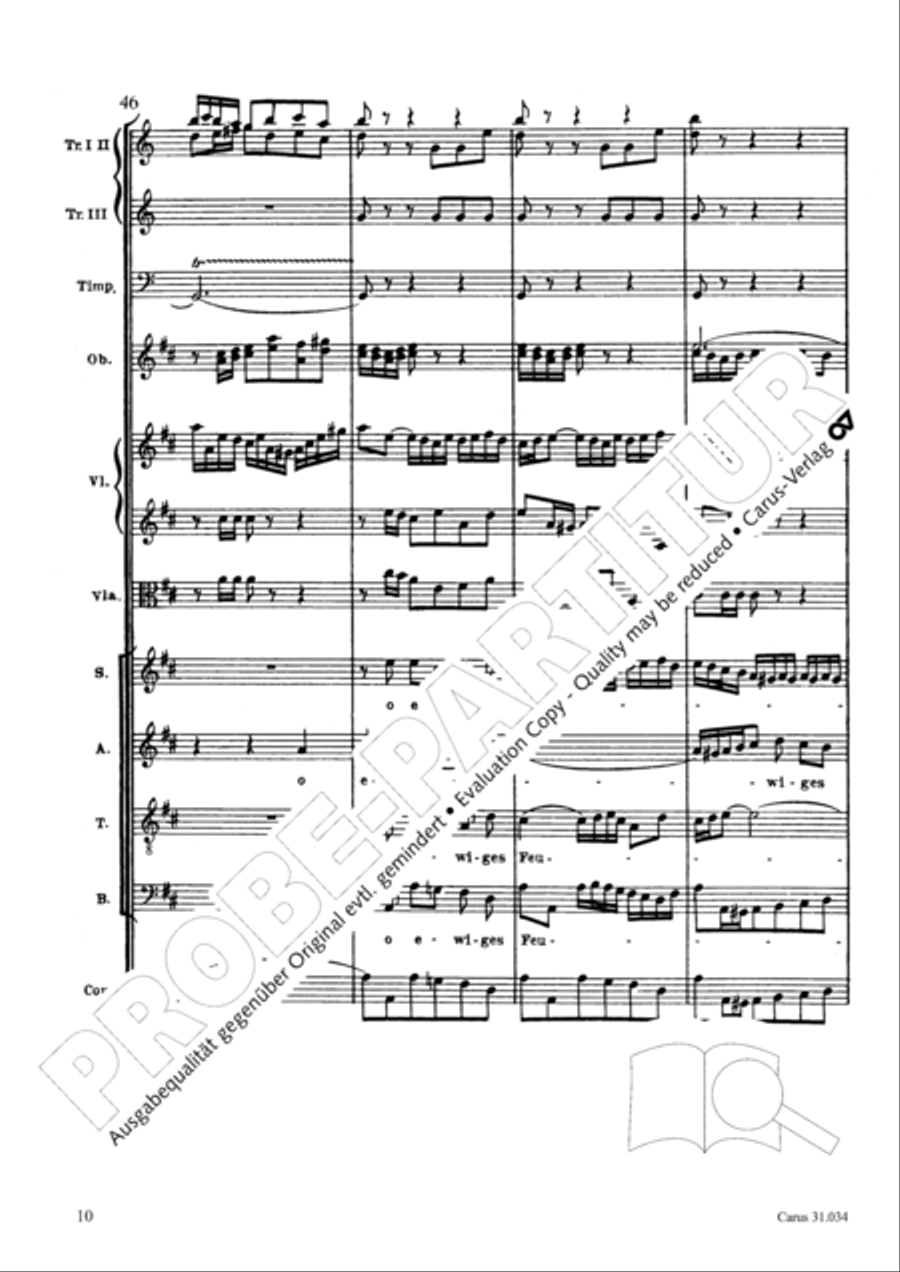 O fire everlasting (O ewiges Feuer, o Ursprung der Liebe) ATB scores gallery preview page 25