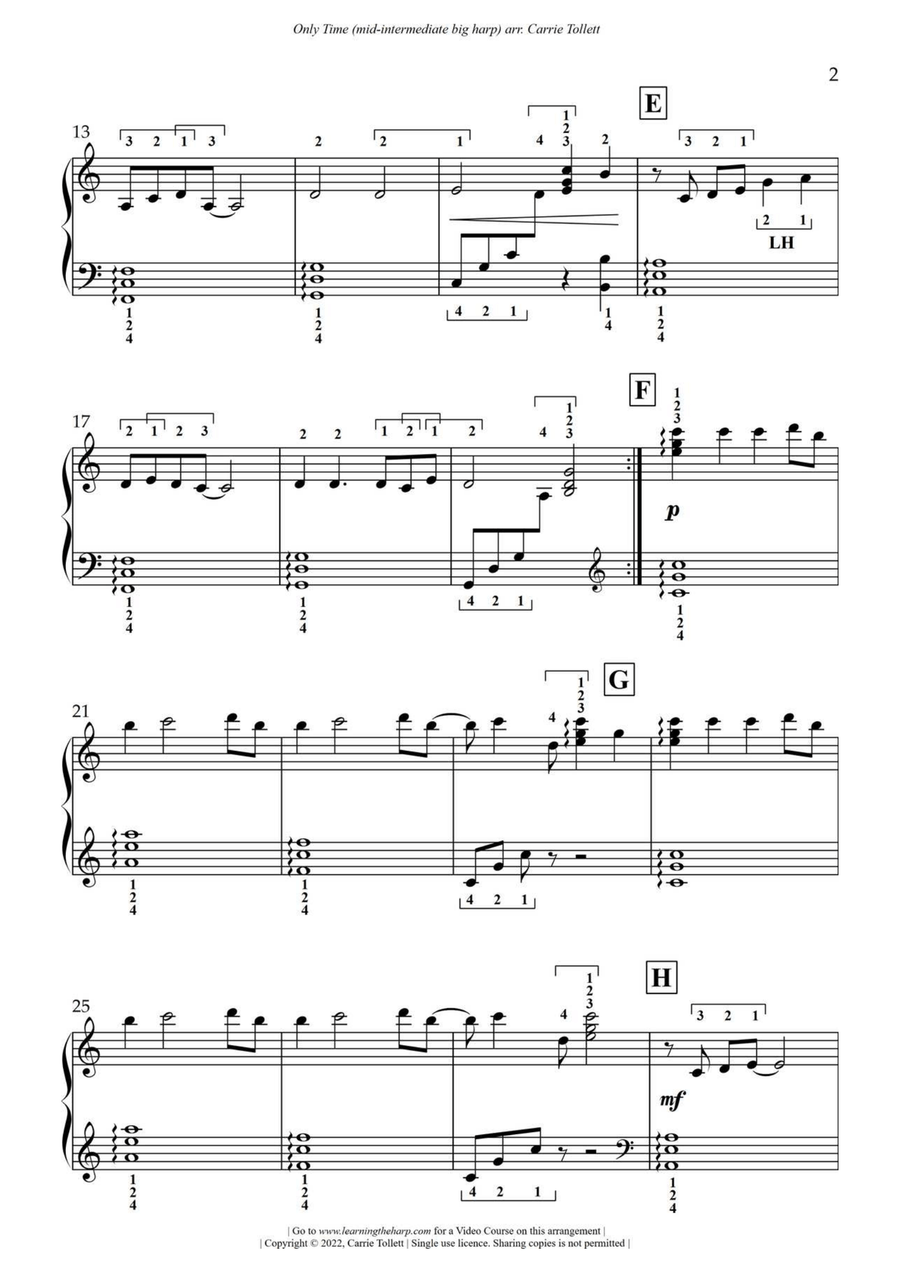 Only Time Harp scores gallery preview page 3