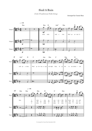 Siuil A Ruin Strings - viola trio
