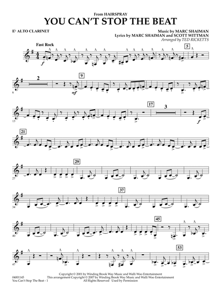 You Can't Stop The Beat (from Hairspray) (arr. Ted Ricketts) - Eb Alto Clarinet