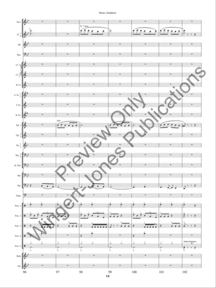 Ancient Apparitions Concert Band scores gallery preview page 17