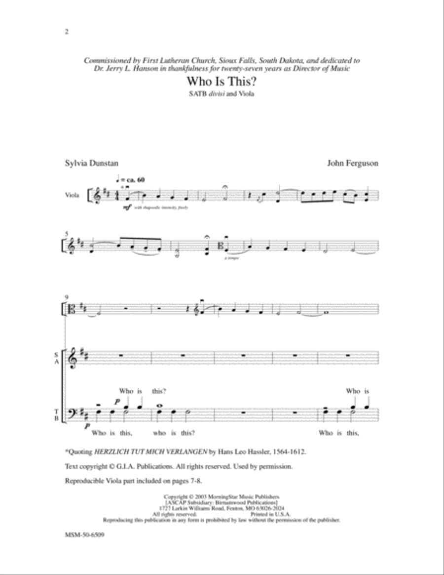 Who Is This? Who Is This? 4-Part scores gallery preview page 2