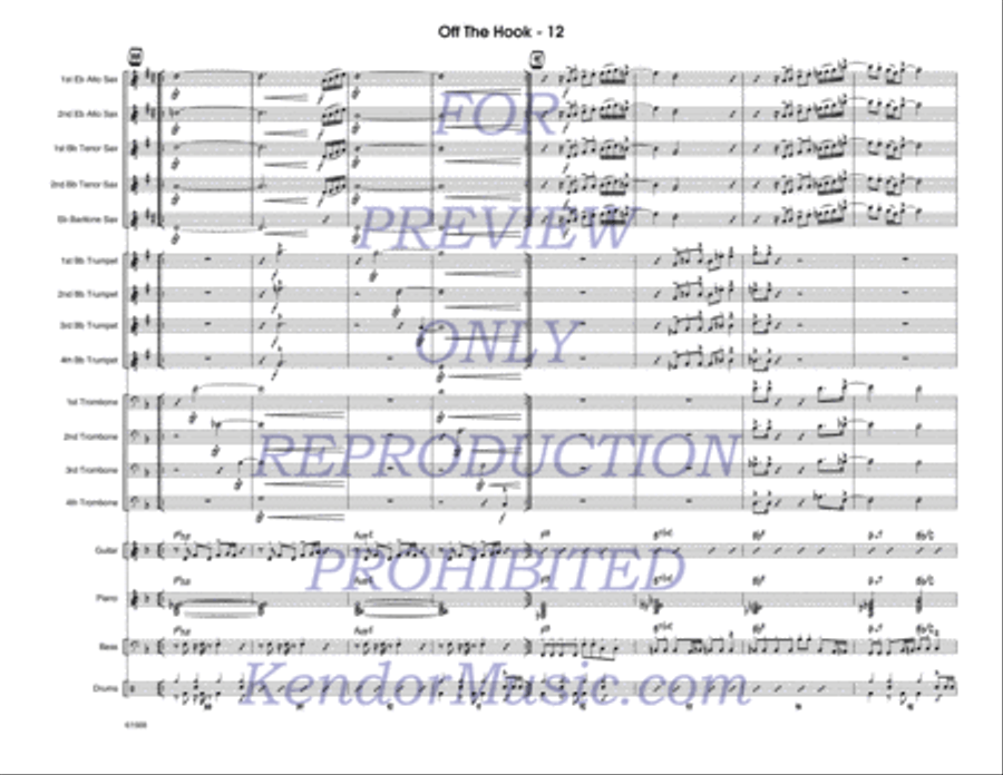 Off The Hook Jazz Ensemble scores gallery preview page 13