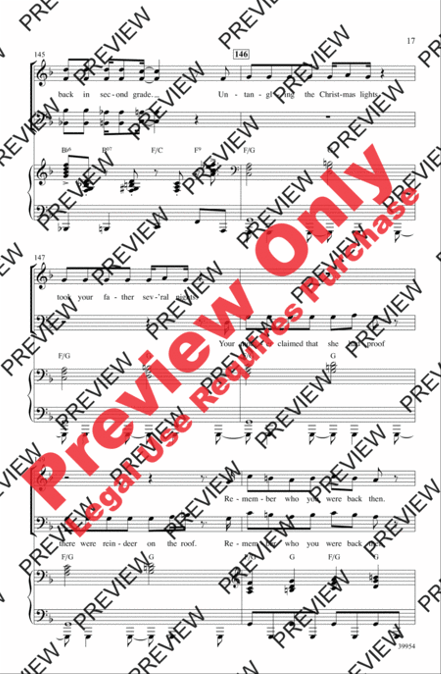 Elf: A Medley from the Broadway Musical 4-Part scores gallery preview page 17