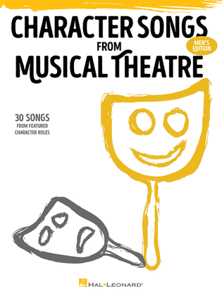 Book cover for Character Songs from Musical Theatre - Men's Edition