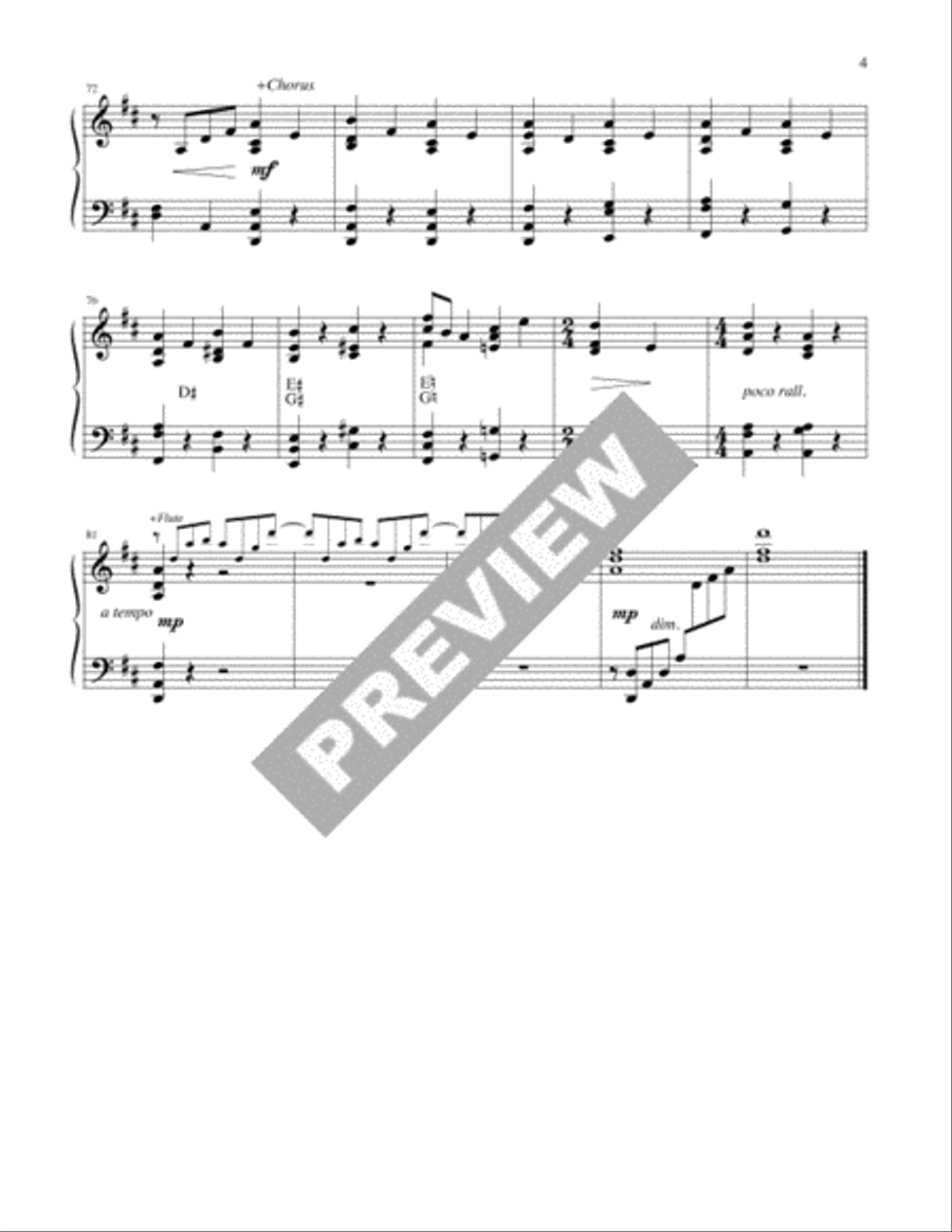 Weihnachten - Harp edition Flute scores gallery preview page 5