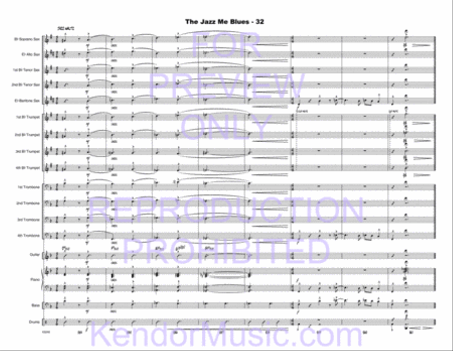 Jazz Me Blues, The Jazz Me Blues, The Choir scores gallery preview page 33